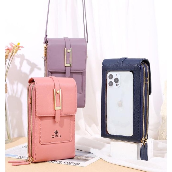 OPIOBAGS DOMPET HP TOUCHSCREEN DOMPET SELEMPANG WANITA OPIO 20