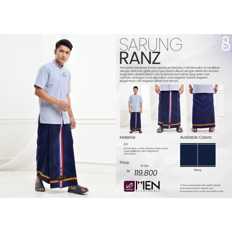 SARUNG RANZ / SARUNG FOOTBALL RABBANI /SARUNG RETINA 6 / SARUNG RABBANI RETINA 6/ RABBANI PALESTINE/