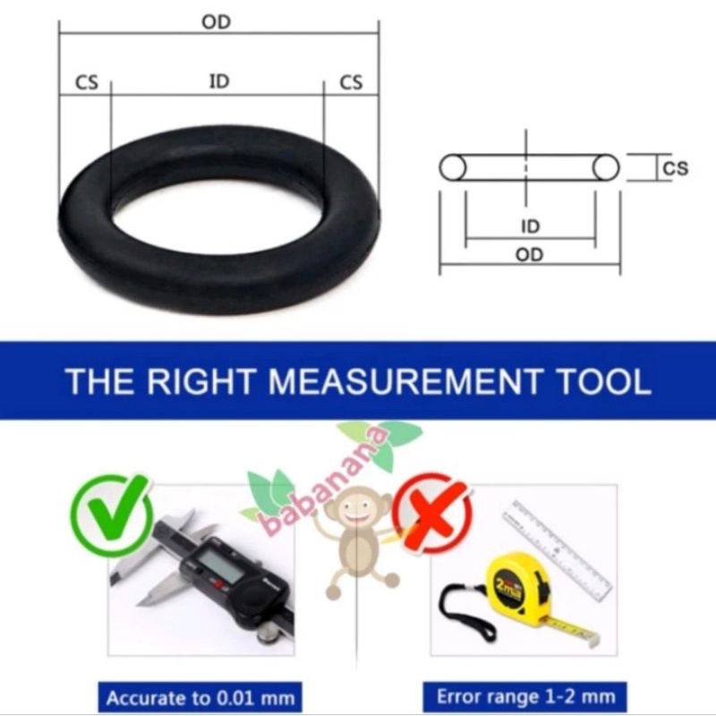 150pcs rubber silicone o-ring set washer ring karet seal MHG070