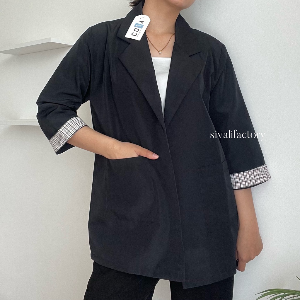 SIVALI Fergie Blazer 2147 - Korean Blazer Wanita - Outer Blazer - Blazer Kerja