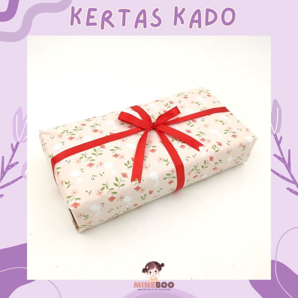 mineboo Bungkus kado packing kertas kado Service Wrapping Gift Khusus Customer