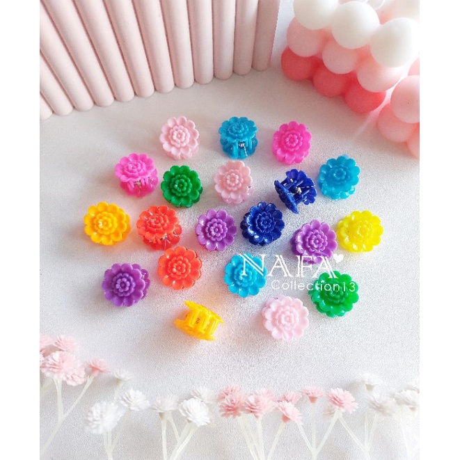 (10pcs) Mini jepit flower