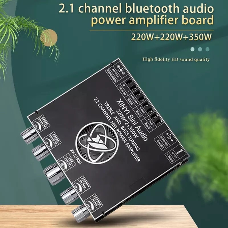 TPA3251D2 Bluetooth 5.0 2.1 Channel Power Audio Stereo Subwoofer Amplifier Board 220WX2+350W