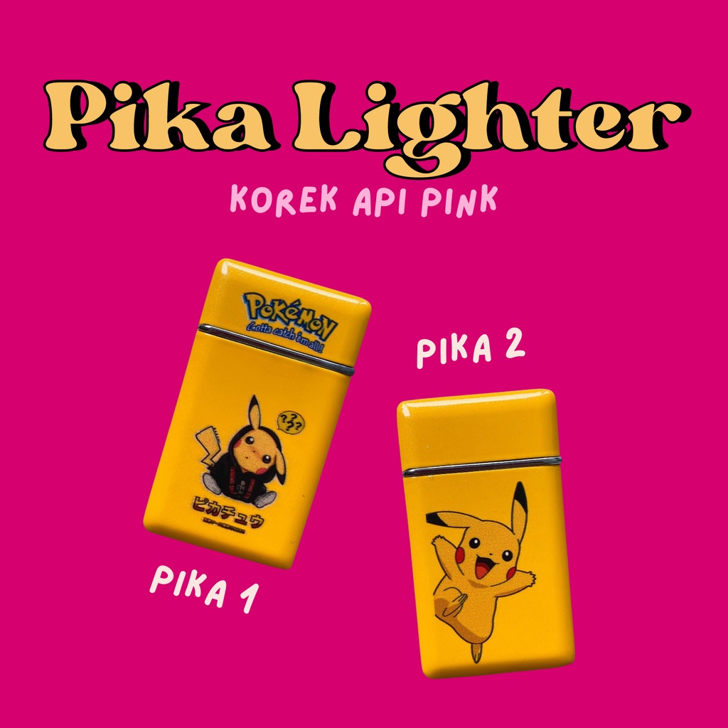 PIKA LIGHTER [KOREK API PINK/PINK FLAMES/KOREK KARTUN] | KOREK VIRAL TIKTOK | KOREK API AESTHETIC | 