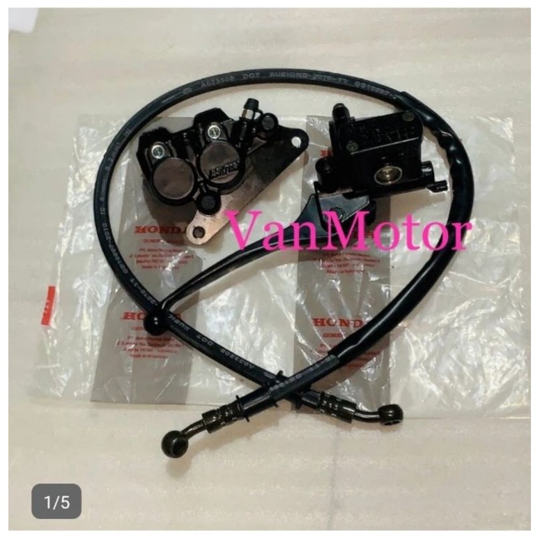 KALIPER CAKRAM PALA BABI DEPAN KARISMA SUPRA X 125 SUPRA FIT NEW LAMA HONDA ASLI NISSIN SET MASTER R