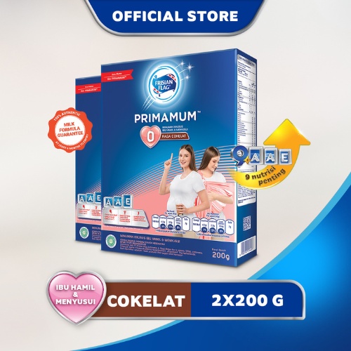 Frisian Flag Primamum Mama Chocolate 200 gr - Susu Ibu Hamil dan Menyusui - 2 pcs