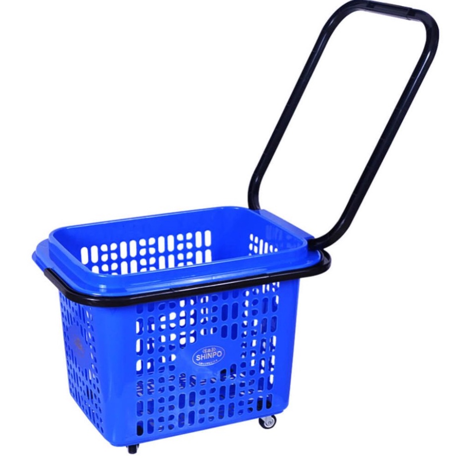 ( BISA COD ) PROMO SHINPO SIP 342 PELICAN TROLLEY KERANJANG BELANJA PASAR DENGAN RODA DORONG TROLLI / TROLI BELANJA MULTIFUNGSI / TROLI DORONG KOKOH / KERANJANG SUPERMARKET / KERANJANG PASAR