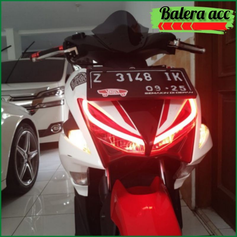 Lampu Led Alis DRL Flexible Merk AES Untuk PCX ADV Nmax Aerox Vario Mx R15 R25 Scoopy Beat Lexi Dll