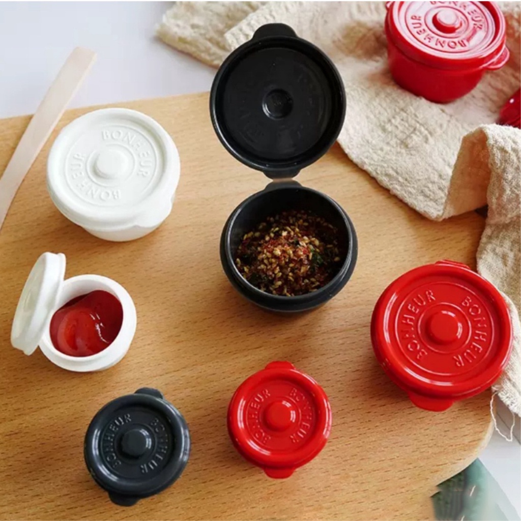 Bonheur Mini Cup Bento Tools Tempat Saos Mayonaise Salad Buah Jelly | Bonheur Saos Container 18 ml &