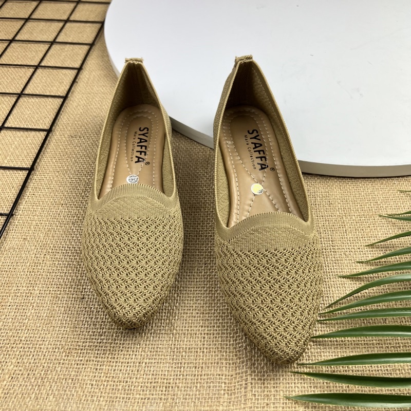 MARASYAFFA - SEPATU FLAT WANITA RAJUT MS25