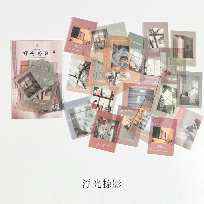 

ic] 40 pcs deco sticker aesthetic tematik diy jurnal - glimpse