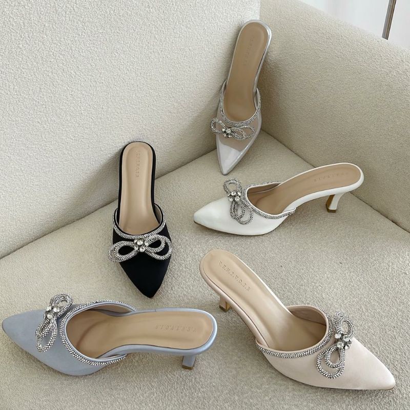 Amaranth Two Ways Heels / Pointed Wedding Shoes 7cm