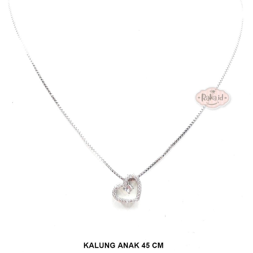 Kalung Wanita / Kalung Dewasa Rantai Italy Motif Love Mata Satu Perhiasan Wanita 1173