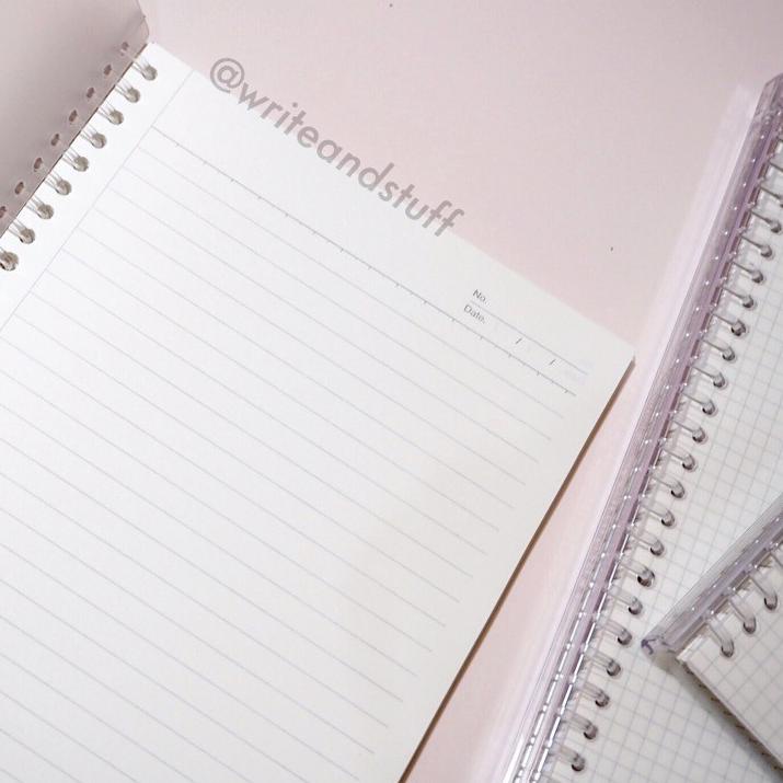 

ARTZ5l5K--NOTEBOOK BINDER B5 Ring Plastik | Notebook Binder Lined / Grid Transparent