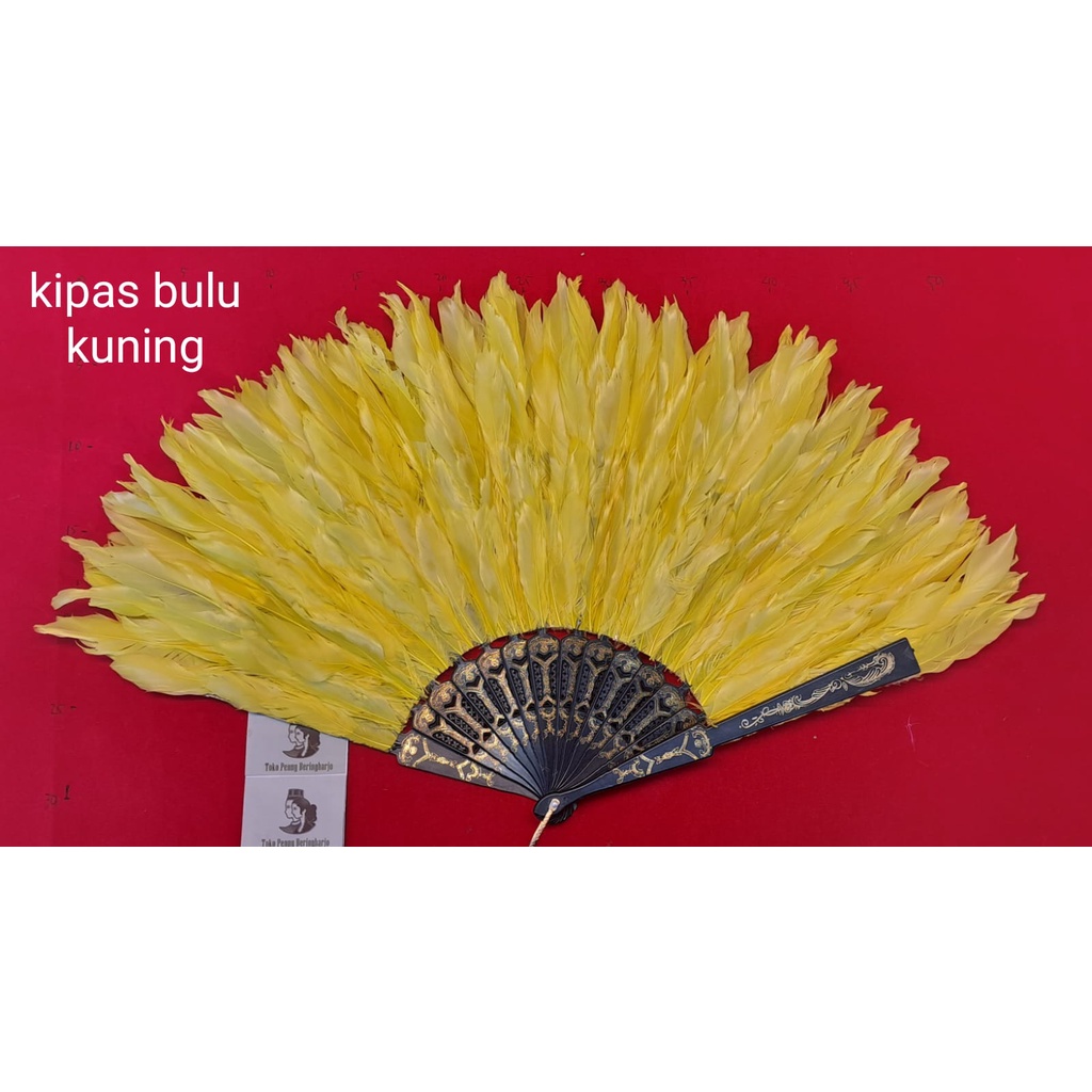 Kipas Bulu Angsa Warna Warni/kipas bali