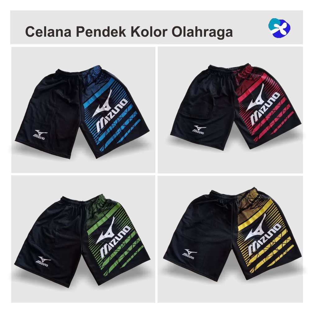 celana pendek pria boxer  untuk olahraga ( futsal voli sepakbola dll ) paket isi 2