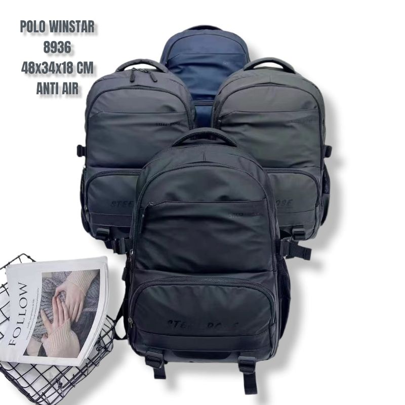 Tas ransel import polo winstar anti air new model kekinian - Original