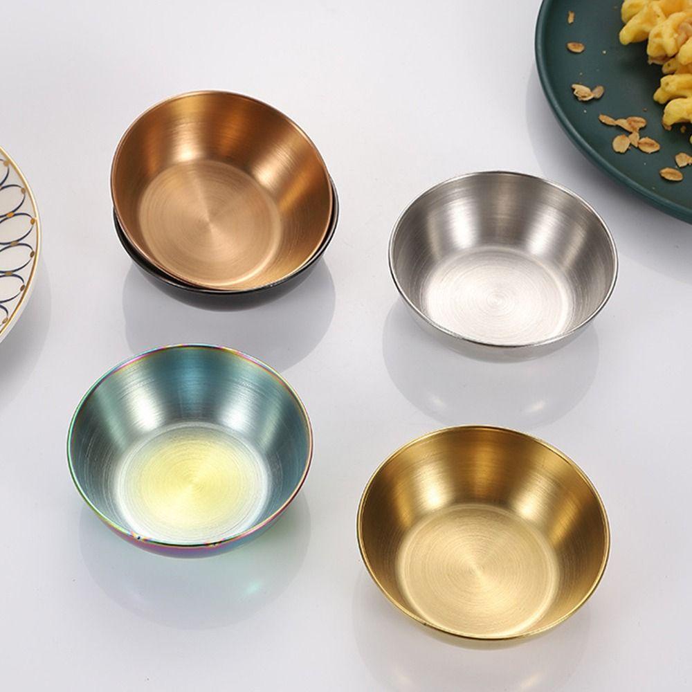 Top 2Pcs Seasoning Dish Round Side Dish Sushi Cuka Kecap Kecil Makanan Saos Cangkir