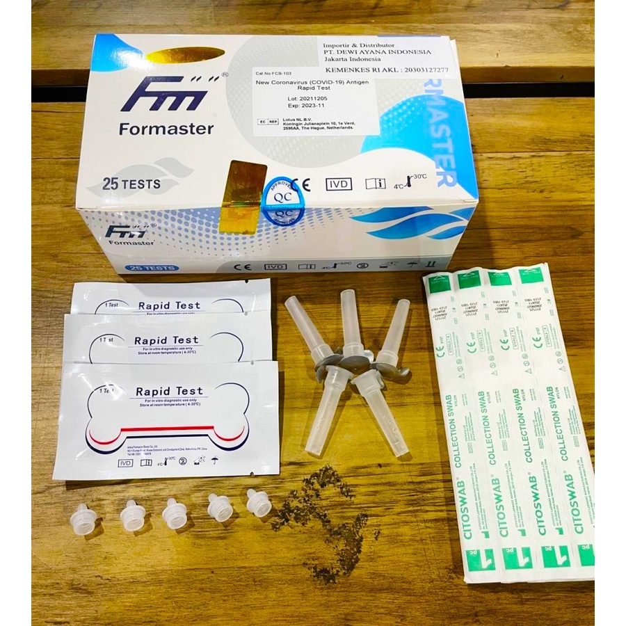 ( ECER ) SWAB ANTIGEN FORMASTER COLOK HIDUNG KEMENKES AKL -ORIGINAL -