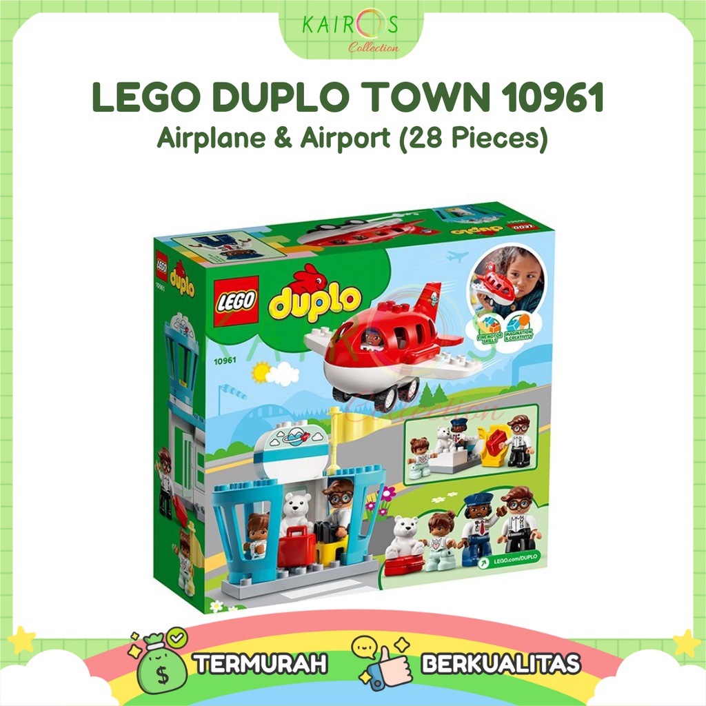 LEGO DUPLO Town 10961 Aeroplane &amp; Airport (28 Pieces)