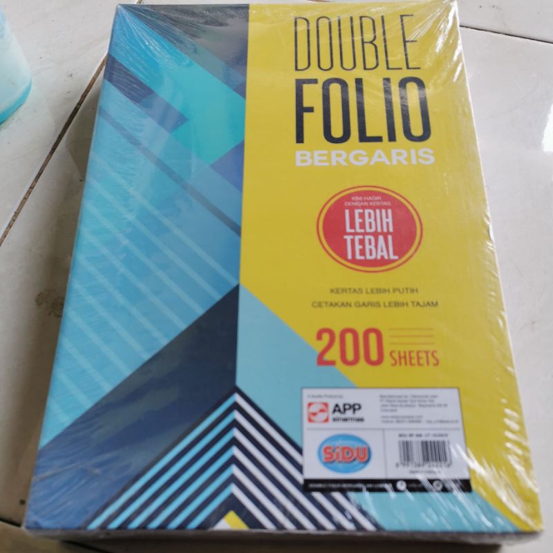 

double folio garis