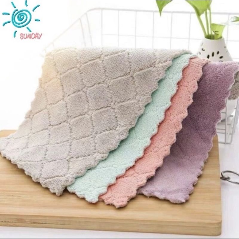 Kain Lap Microfiber Cuci Piring Anti Minyak Serbaguna