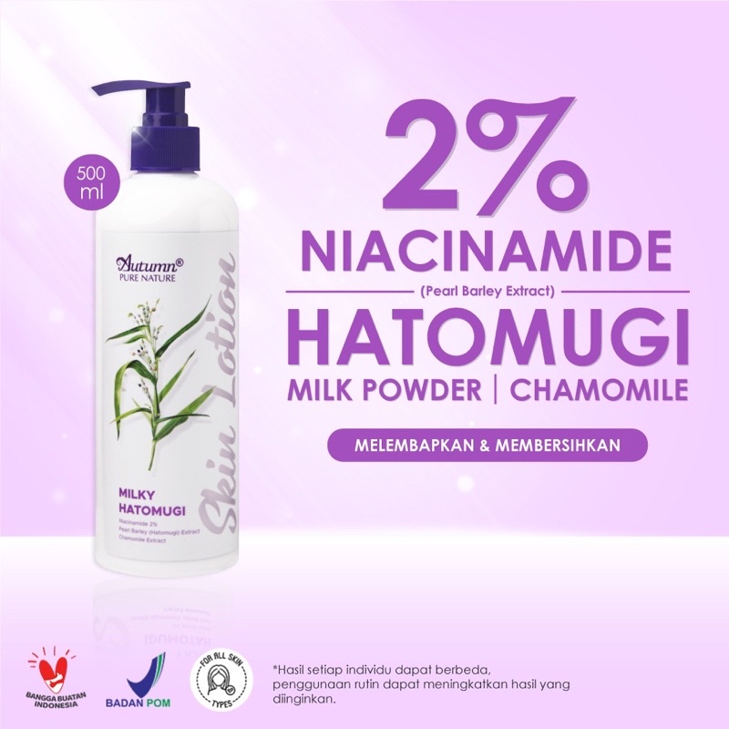 SEN-BPOM AUTUMN MILKY HATOMUGI SKIN LOTION 500ML