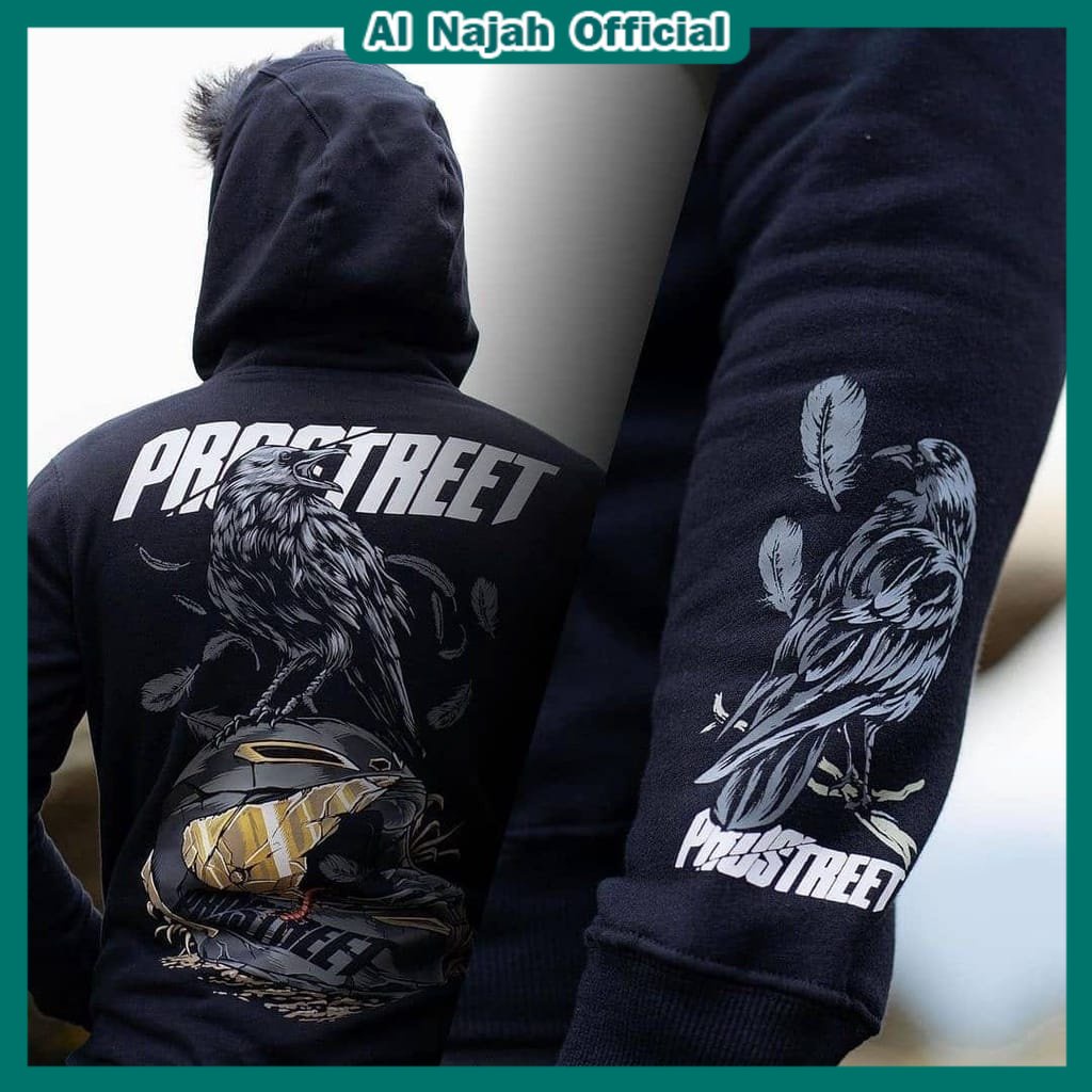 HOODIE SWEATER PROSTRET PRIA - JAKET SUNMORI RACHING MOTOR - SWEATER HOODIE PROSTREET KENY HELM KUNING