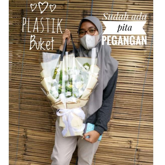 

HOT ITEM 7925 Plastik opp buket 5pc sudah ada pita pegangan ㅀ
