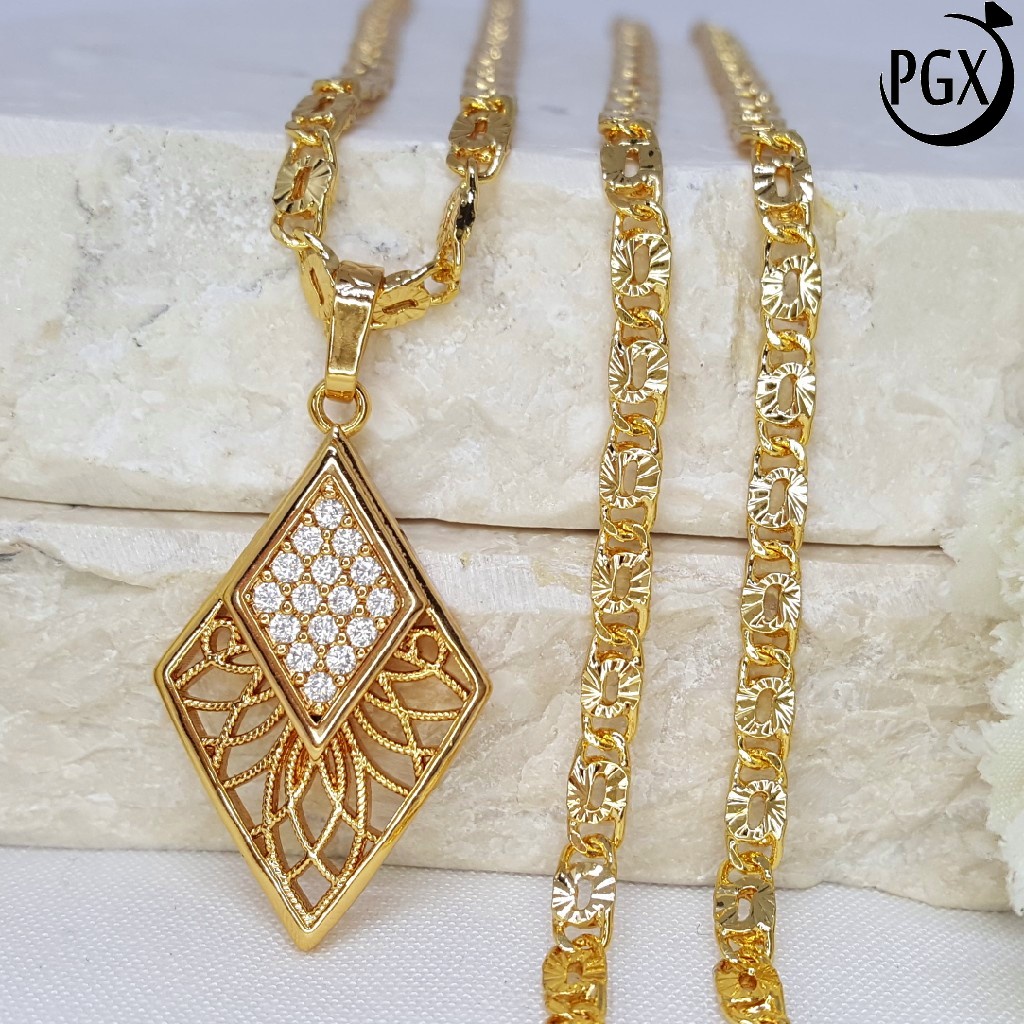 PGX Kalung Wanita Xuping Perhiasan Lapis Emas Aksesoris Fashion Premium - XD118