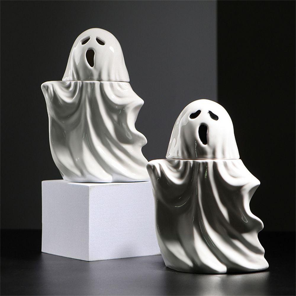 Preva Ghost Coffee Mug New Hollow Dengan Tutup Gelas Air