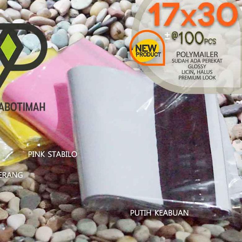 

Polymailer warna plastik packing mini ada lem 17x30 100 lbr premium look murah Bandung