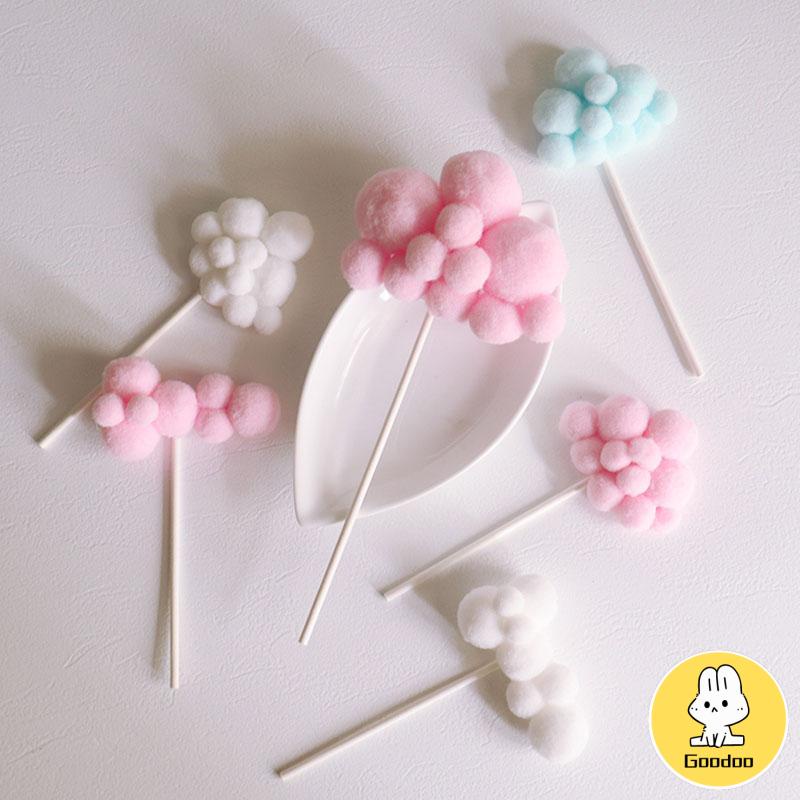 Topper Kue Awan &amp; Balon Udara 3d Untuk Dekorasi -Doo