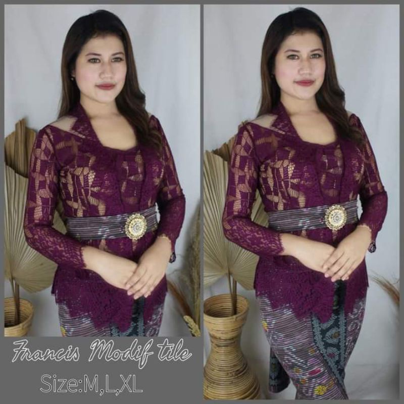 Kebaya brokat modif tile