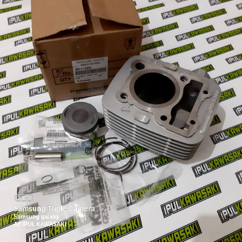 paket blok seher set piston standar klx 150 bf original