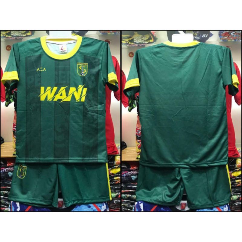 Jersey bola Persebaya anak printing usia 4-8 tahun kids