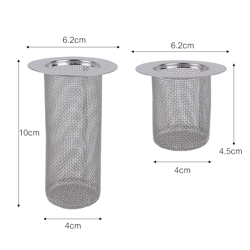 Saringan Rambut Multifungsi Bahan Stainless Steel Untuk Wastafel Dapur / Kamar Mandi