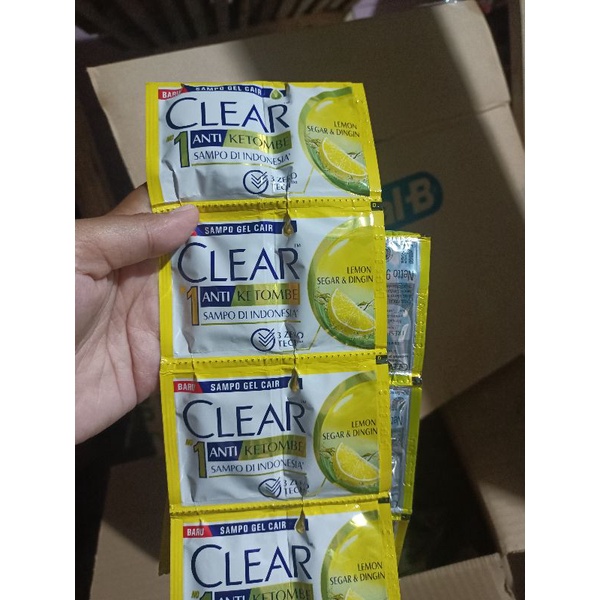 shampoo Sunsilk-Dove-Clear 1 Renceng 12 sachet