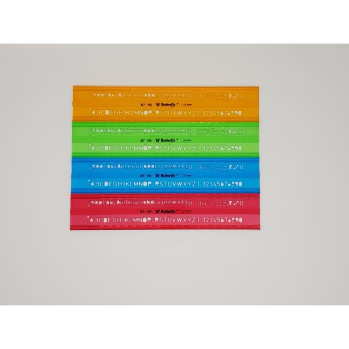 

Penggaris Butterfly BT-R5 / MAL HURUF 5MM