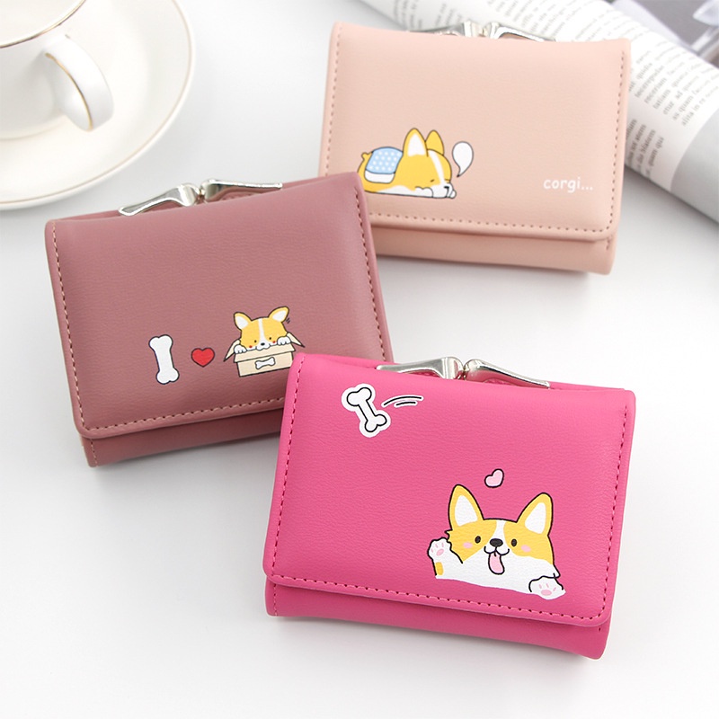 ♥TMALL88♥New Dompet Lipat Mini Wanita Motif Animal Lucu