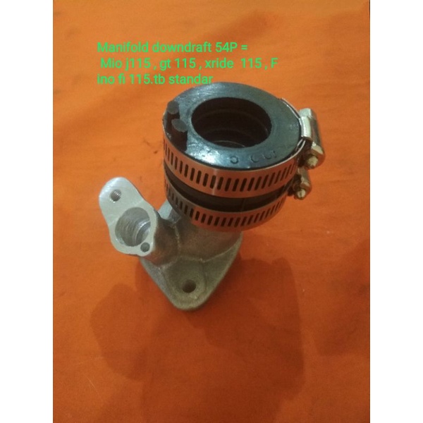 Manifold downdraft 54P = Mio j115 , gt 115 , xride  115 , Fino fi 115.tb standar
