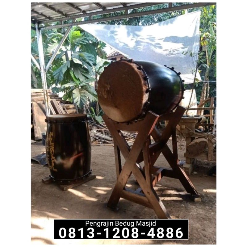 ( Bayar Setelah Besug Sampai Lokasi Anda ) Bedug Masjid Besar Beduk Masjid Kayu Jati Kulit Sapi Kuli