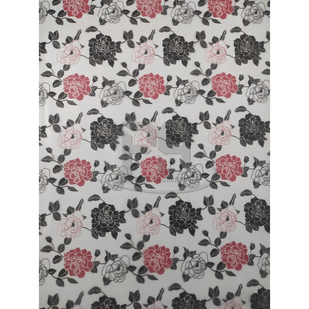 Stiker Kaca Motif Bunga Sanblast Sandblast Sunblast Motif Bunga 5029