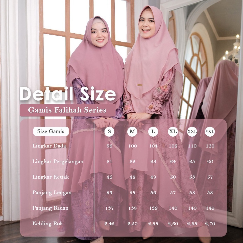 Falihah Series Gamis Set Pashmina ( Gamis &amp; Pashmina ) By Tachi Syari