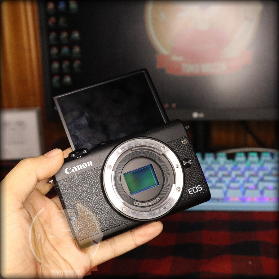 Canon m200 bekas garansi resmi lensa kit