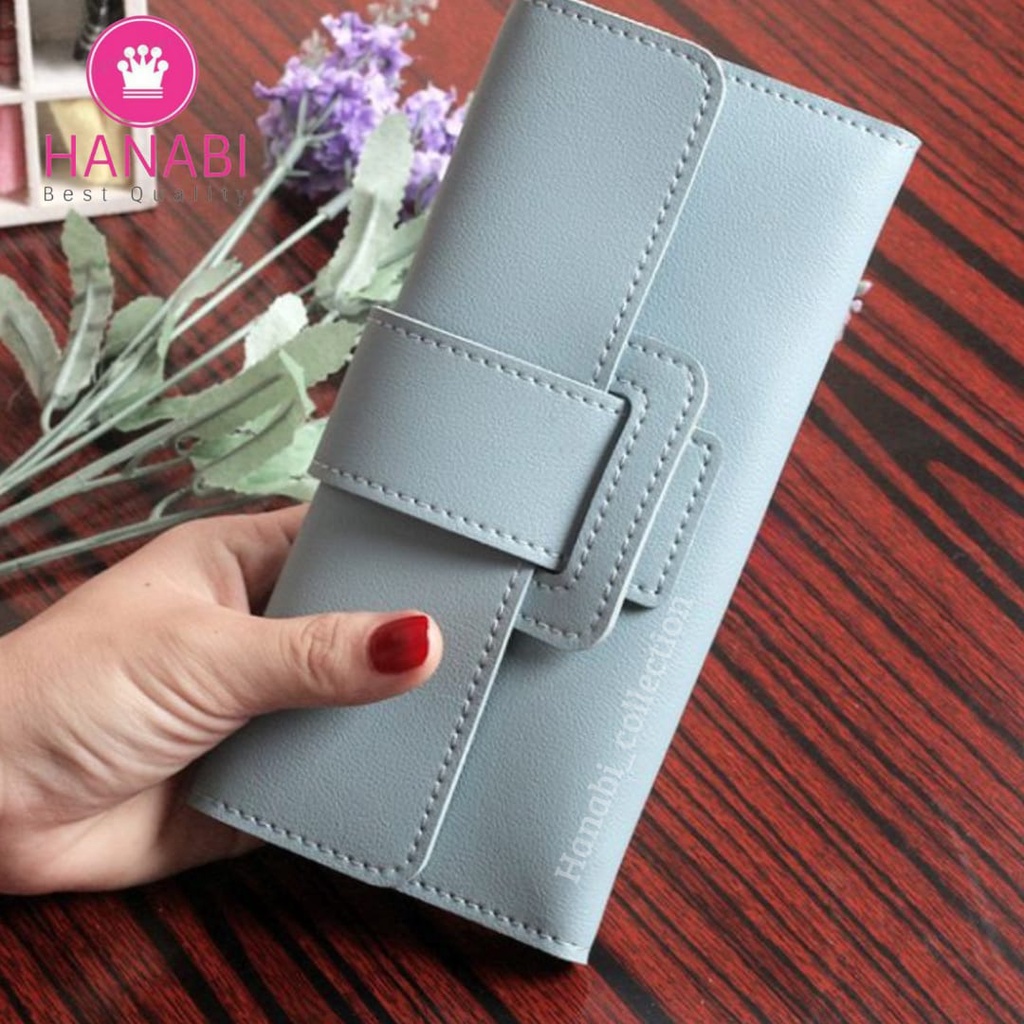 HANABI-dompet wanita SABRINA dompet lipat panjang dompet lipat kepang