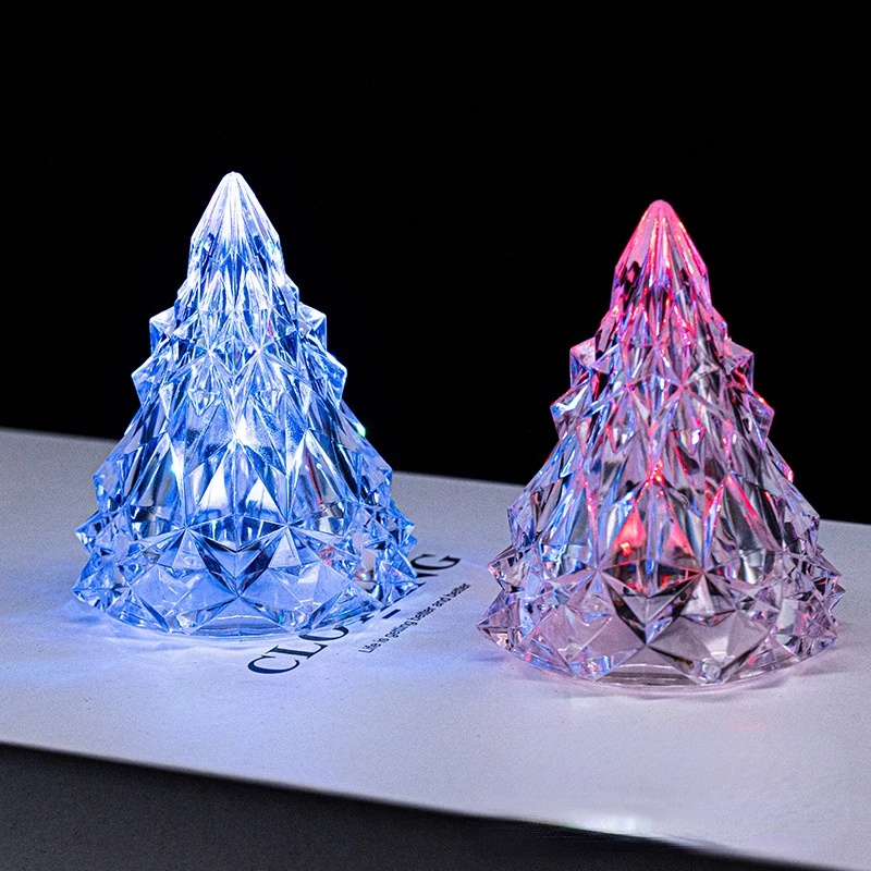 Lampu Kristal Warna-Warni Bahan Plastik Untuk Dekorasi Pohon Natal