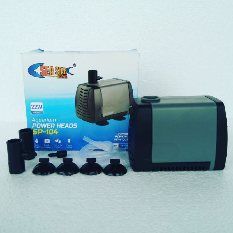 Mesin pompa filter celup submersible SEA STAR SEASTAR SP 104 waterpump aquarium 2500 sd 3000 Lph water pump kolam akuarium hidroponik low watt