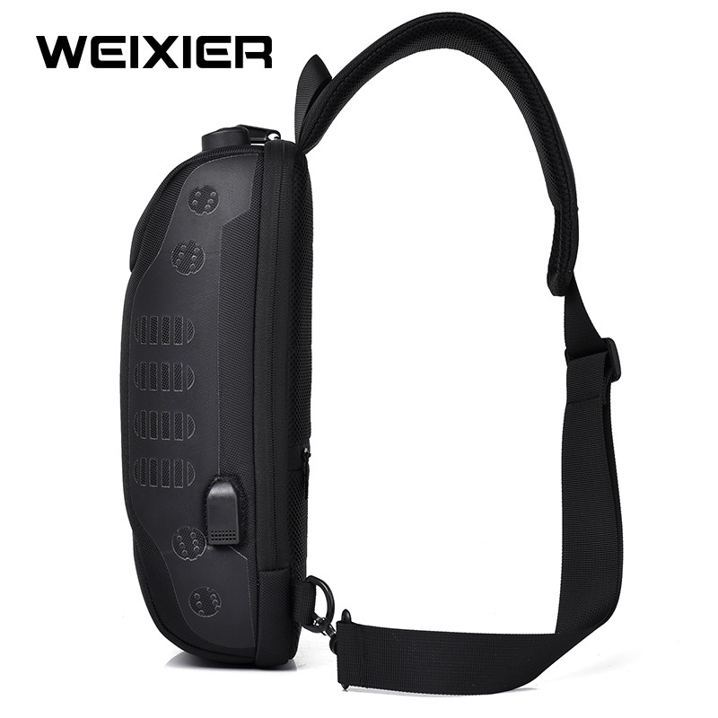 WEIXIER X311 Tas Selempang Pria Shoulder Bag USB Port Anti Maling WK-SBY