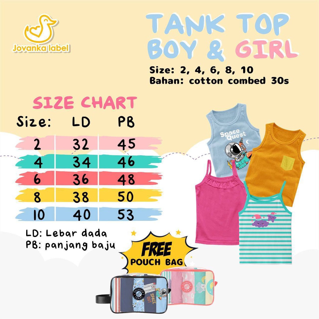 JOVANKA LABEL TANKTOP BOY&amp;GIRL